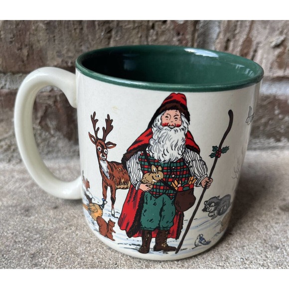 Lot of 3 Vintage 90s Potpurri Press Christmas Santa Claus Coffee Cups Mugs - Picture 7 of 10